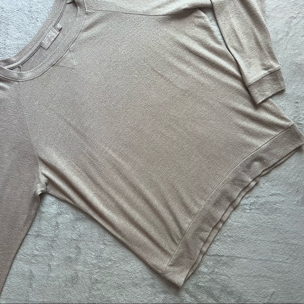 Nation LTD Pomona Loopy French Terry Sweatshirt Heather Gray Medium Sz M